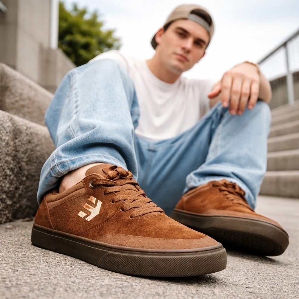 Eetnies Marana Vulc, Carmel Brown suede/leather, US Men's 9